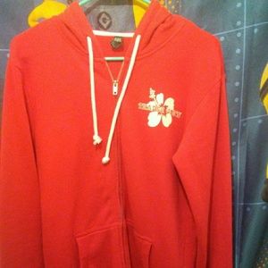 Red white trader Joe's hoodie